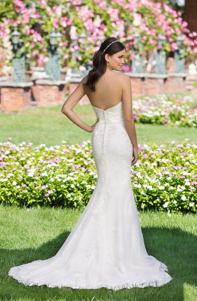 Tulle Fit and Flare Gown with Popover Lace Jacket - εικόνα 5
