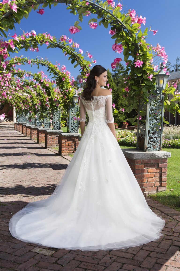 Venice Lace Ball Gown with Popover Jacket - εικόνα 9