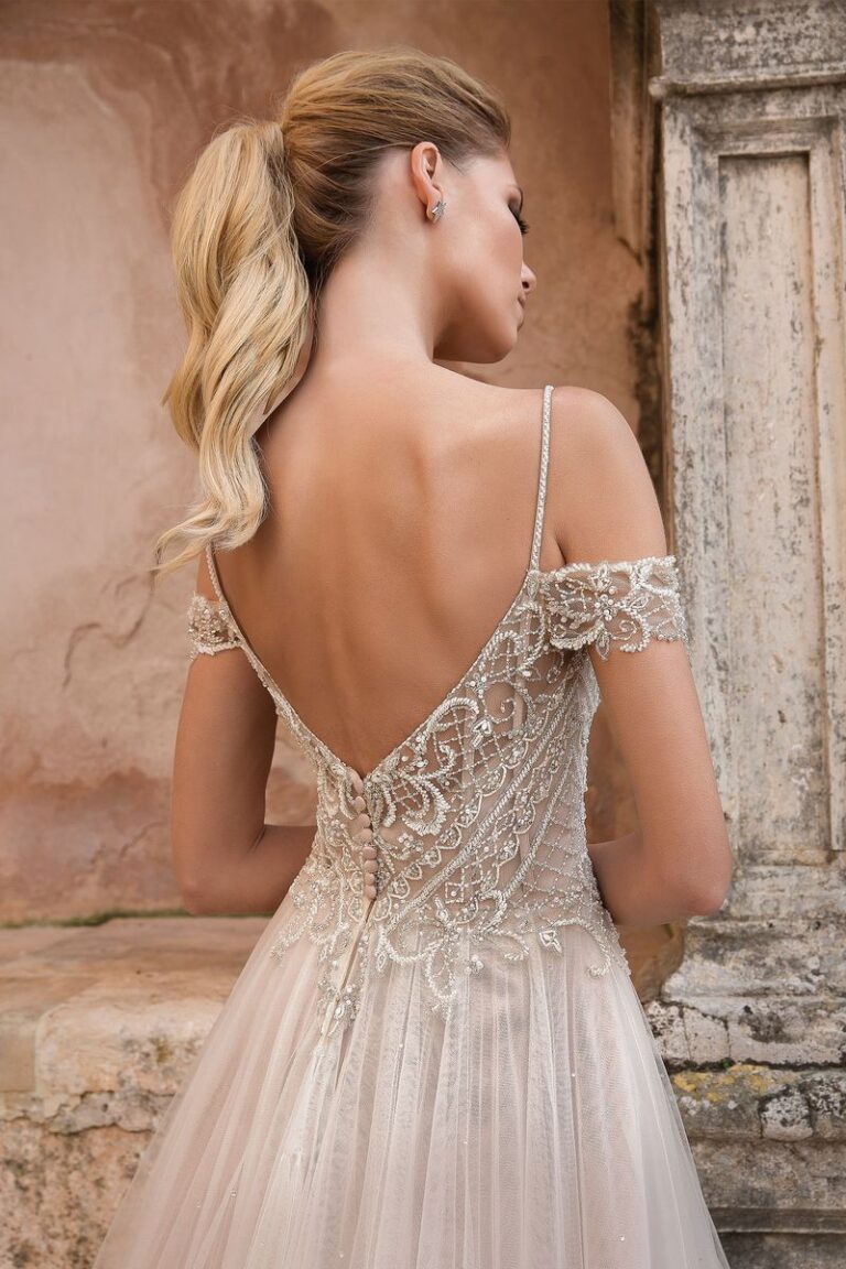 Floating Crystal Off the Shoulder Dress - εικόνα 3