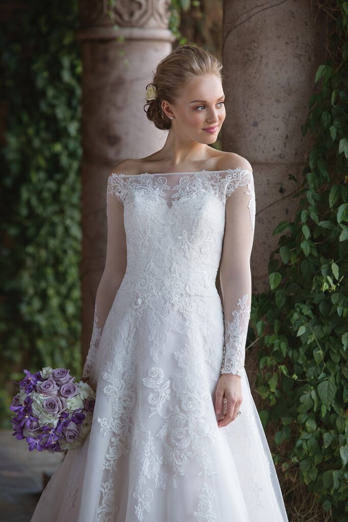 Allover Lace A-Line Gown with Sweetheart Neckline and Jacket - εικόνα 1