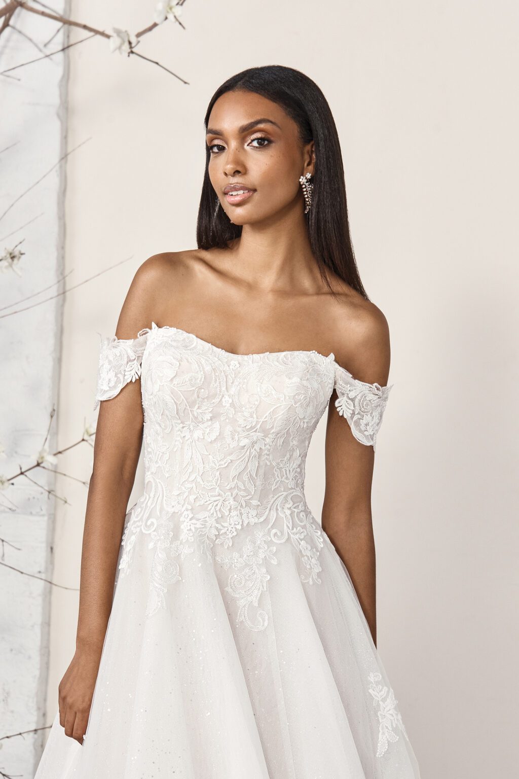 Ball Gown έξωμο φόρεμα με τροποποιημένη λαιμόκοψη Sweetheart - εικόνα 1