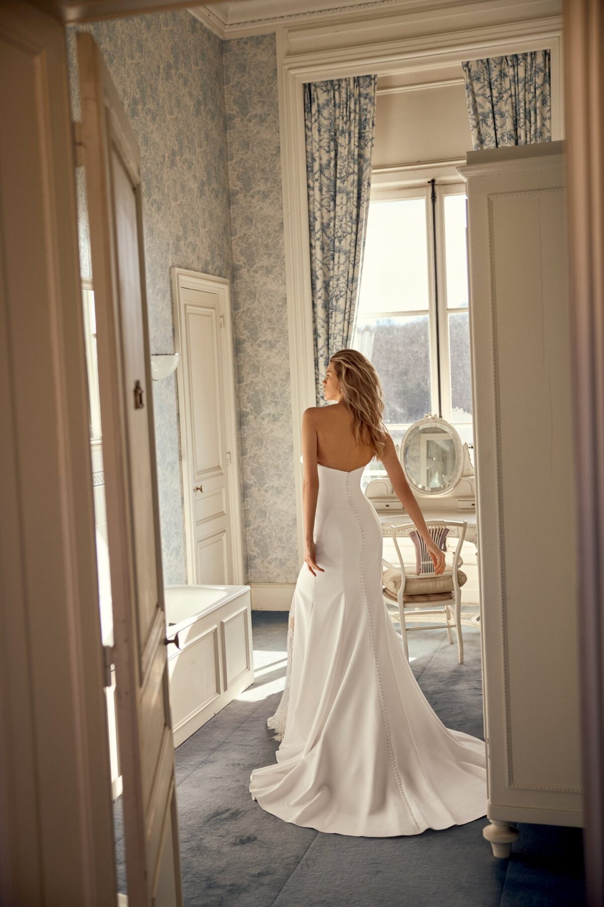 Noryn 88544 Justin Alexander - illusion lace πλάτη και πίσω όψη