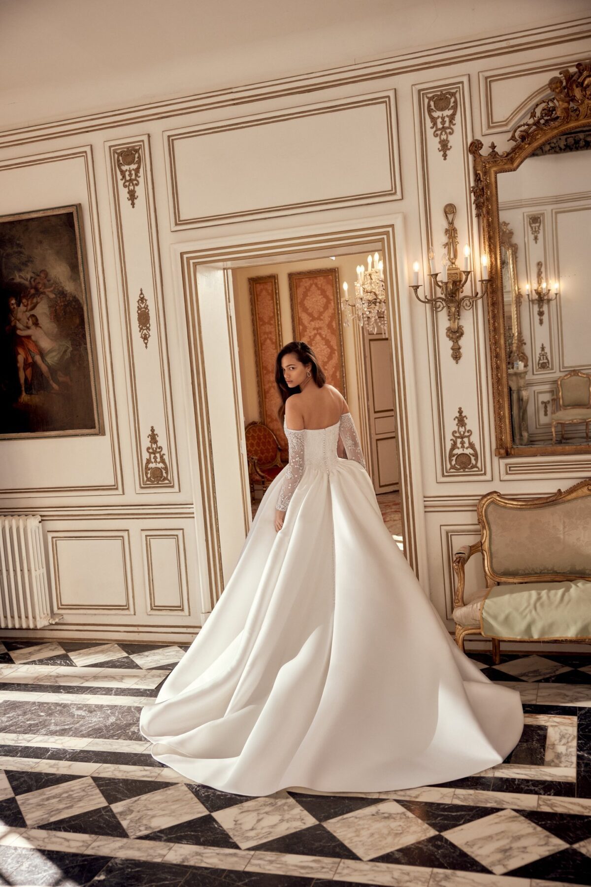 Nikita 88562 Justin Alexander strapless Ball Gown - πίσω ολόσωμη όψη