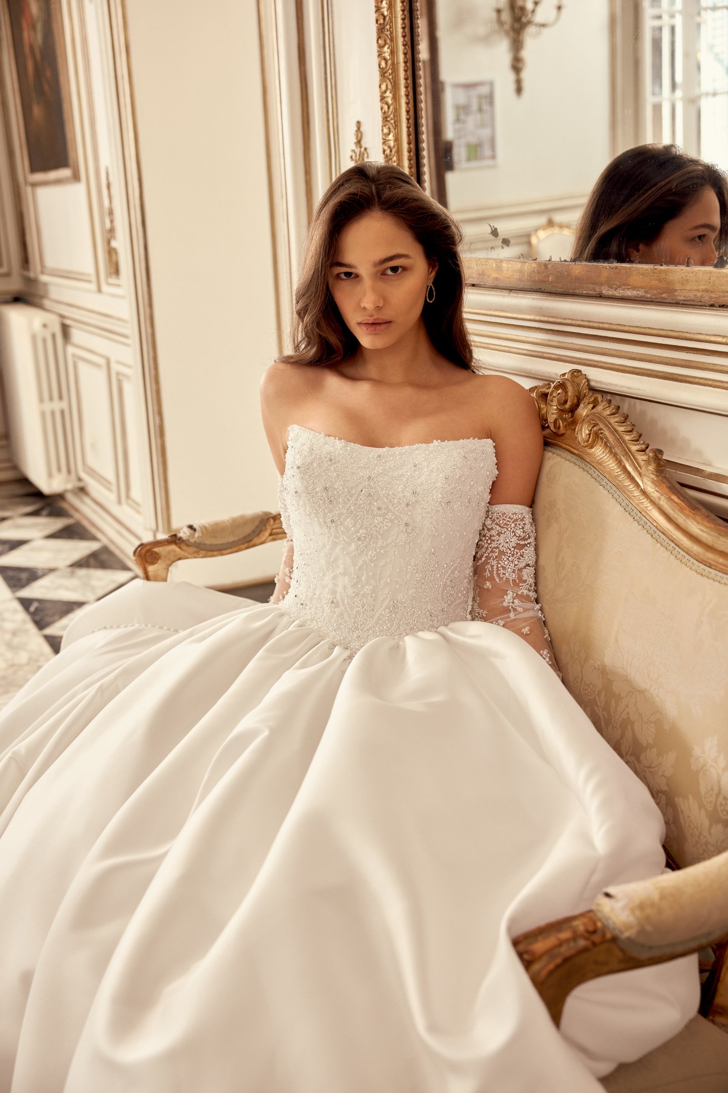 Nikita 88562 Justin Alexander - λεπτομέρεια strapless floral μπούστου