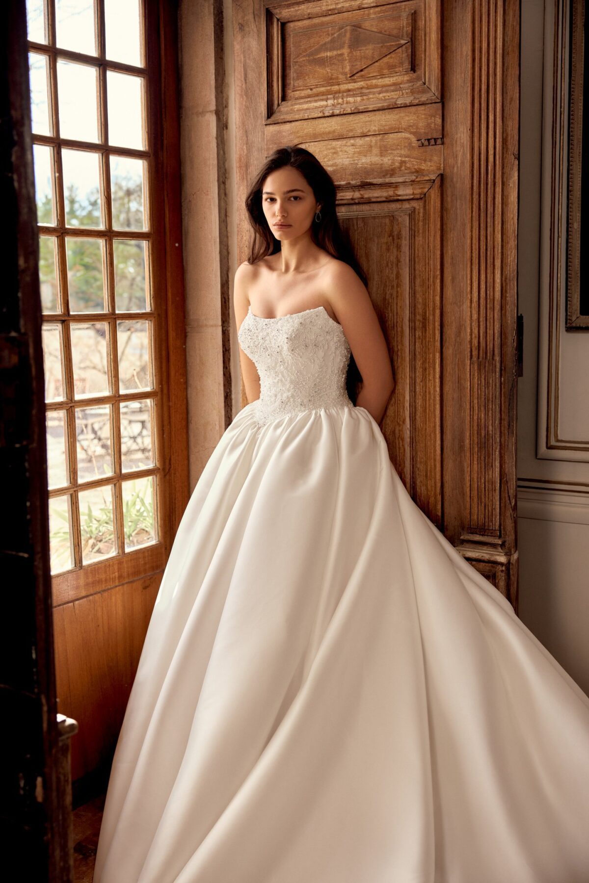 Nikita 88562 Justin Alexander Ball Gown με αποσπώμενα μακριά lace μανίκια